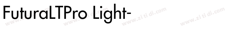 FuturaLTPro Light字体转换